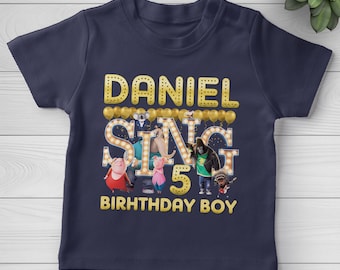 Sing 2 Movie Shirt, Custom Sing Movie Shirt, Sing Birthday Shirt, Sing Family, Sing Party Shirt, Birthday Boy and Girl, Kids shirt D1EX47