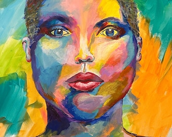Personalized portrait, custom painting, hand-painted artwork, unique gift, artistic rendering, lifelike, one-of-a-kind art, custom order