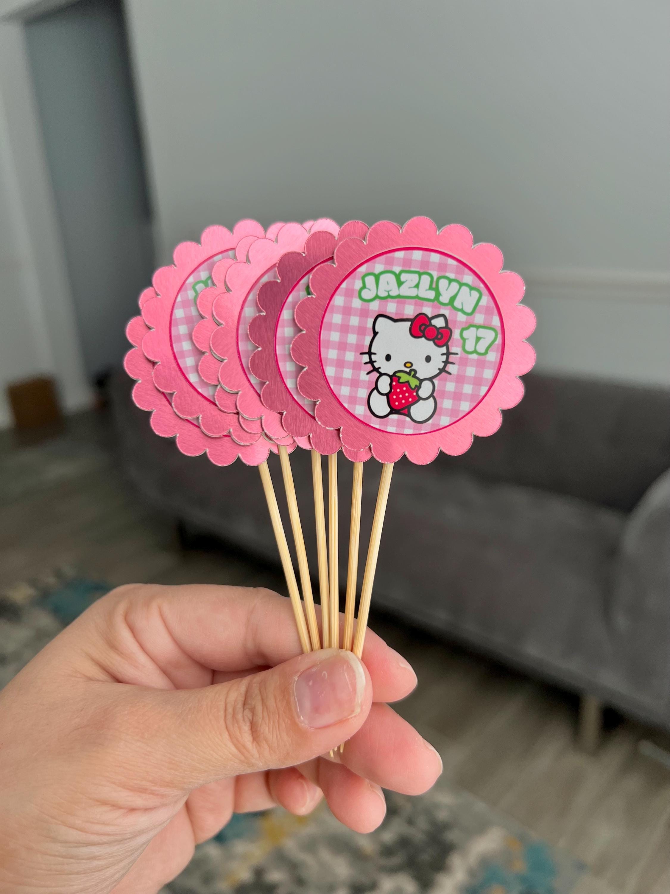 Kitty cupcake toppers