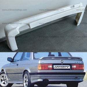 BMW E30 / ZENDER / spoiler de valencia del labio del parachoques trasero (RÉPLICA)