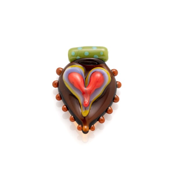 two-part heart pendant