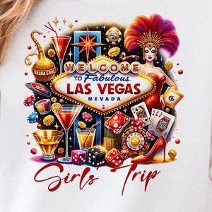 Viaje a Las Vegas PNG, diseño PNG de sublimación de Sin City, viaje de chicas solteras al casino LV, descarga digital, camiseta con letrero de Las Vegas