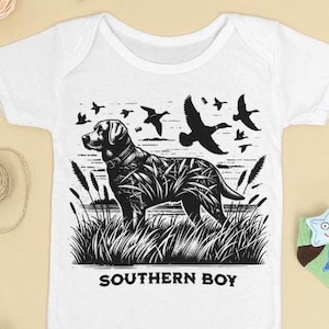 Kid Southern Boy Png, Hunting Dog Png, Camouflage Baby Png, Camo Dog, Retro Hunt, Camo Duck Hunting Shirt Png, Hunting Sublimation Design