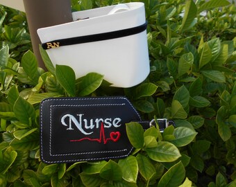 Leather Luggage Tag for Nurses