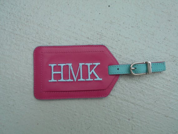 Luggage Tag--Personalized Three Letter Times Font Tassen & portemonnees Bagage & Reizen Bagagelabels 
