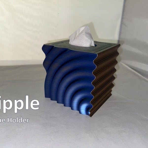 Ripple Tissue Box Cover That Makes Tissues Look Good