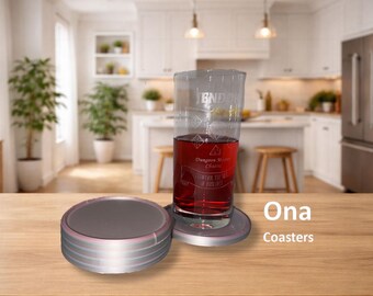 Ona Coasters Minimal Modern Drink Coasters Set of 5