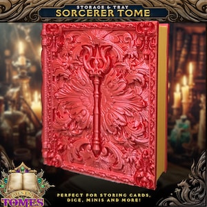 Tomes of Adventure - Aufbewahrungs-Wälder Inspiriert von Dungeons and Dragons Klassen - Karten-, Würfel- und Miniaturen-Aufbewahrung das ultimative Gaming-Zubehör