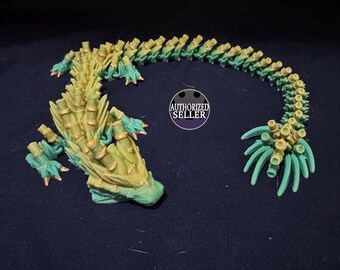 3D Printed Articulated Bamboo Dragon - A Unique Fantasy Creature