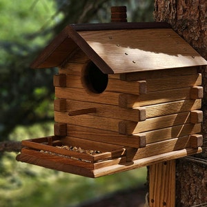 Houten vogelhuisje