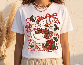 Christmas Duck PNG | Festive Holiday Wreath Duck Art | Digital Download