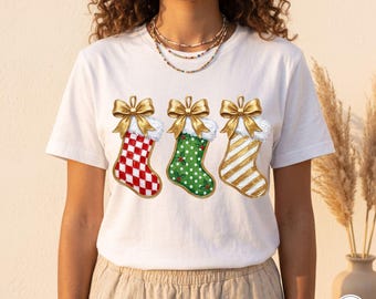 Christmas Stocking PNG Design: Festive Holiday Crafts (Digital Download)