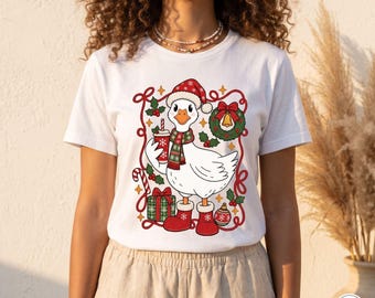 Christmas Duck PNG | Festive Gift Duck Artwork | Group Art | T-shirt,Mug,Bag,etc.