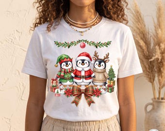 Christmas Penguin PNG Design | Cozy Festive Holiday Art | Digital Download