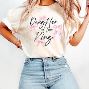 Daughter of the King Comfort Colors® T-Shirt, Religious Shirt, Inspirational Tee, Christian Apparel, Bible Verse Tee, Faith Tshirt