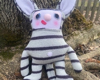 Cashmere Cutie-Upcycled Sweater Creature-OOAK