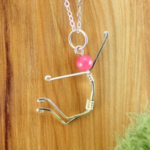 Jumping for Joy Pendant Uplifting Happiness Jewelry Happy Graduation Gift Positive attitude Necklace Stick figure Pendant Gift for her image 2