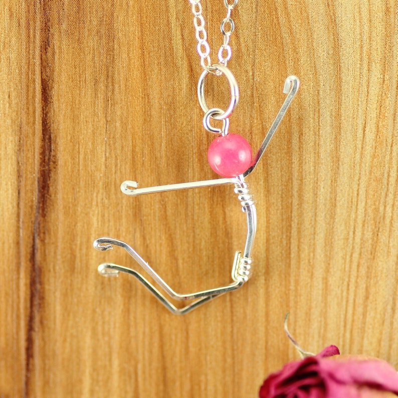 Jumping for Joy Pendant Uplifting Happiness Jewelry Happy Graduation Gift Positive attitude Necklace Stick figure Pendant Gift for her image 3