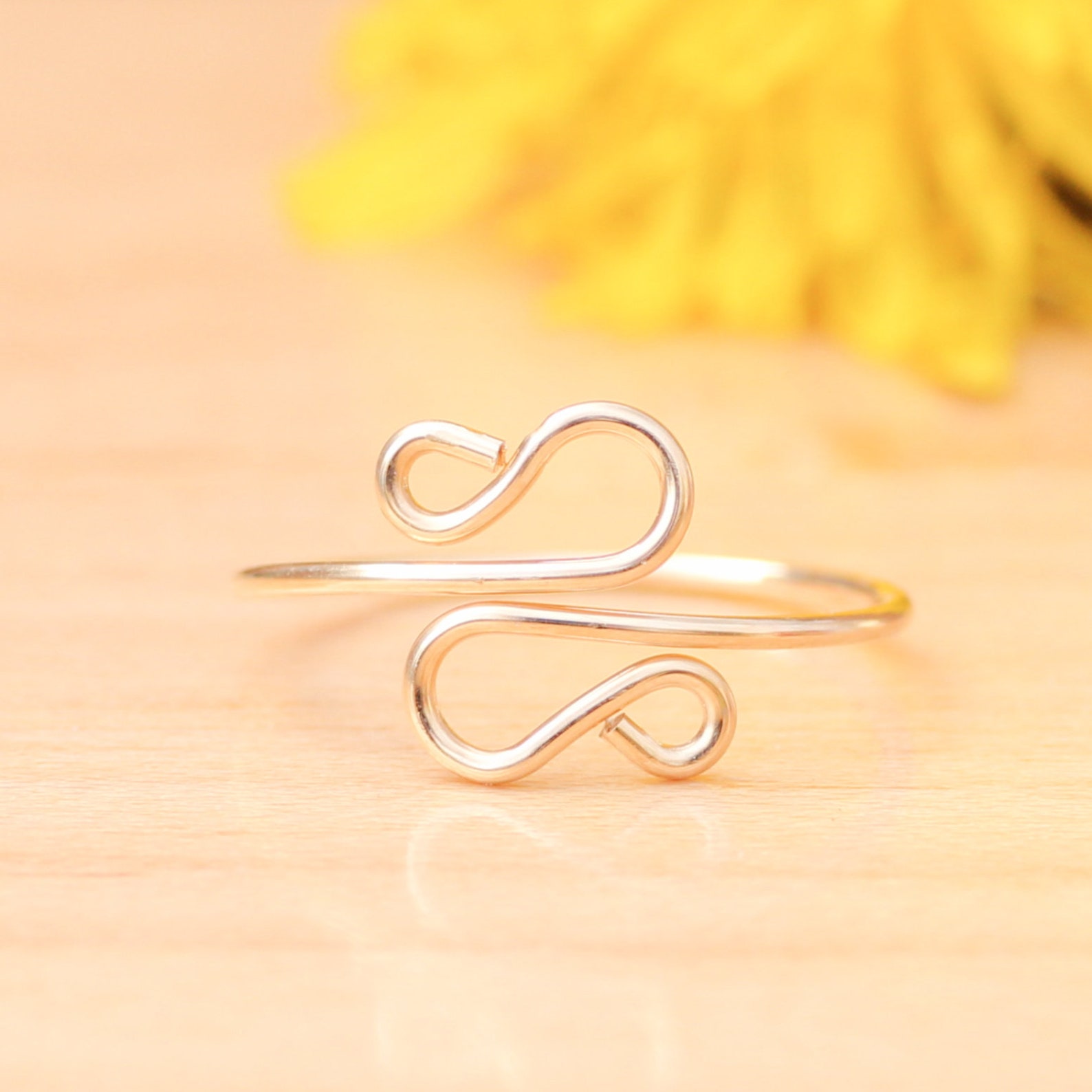Twisted Gold Toe Ring Gold Midi Ring Adjustable Toe Ring Etsy