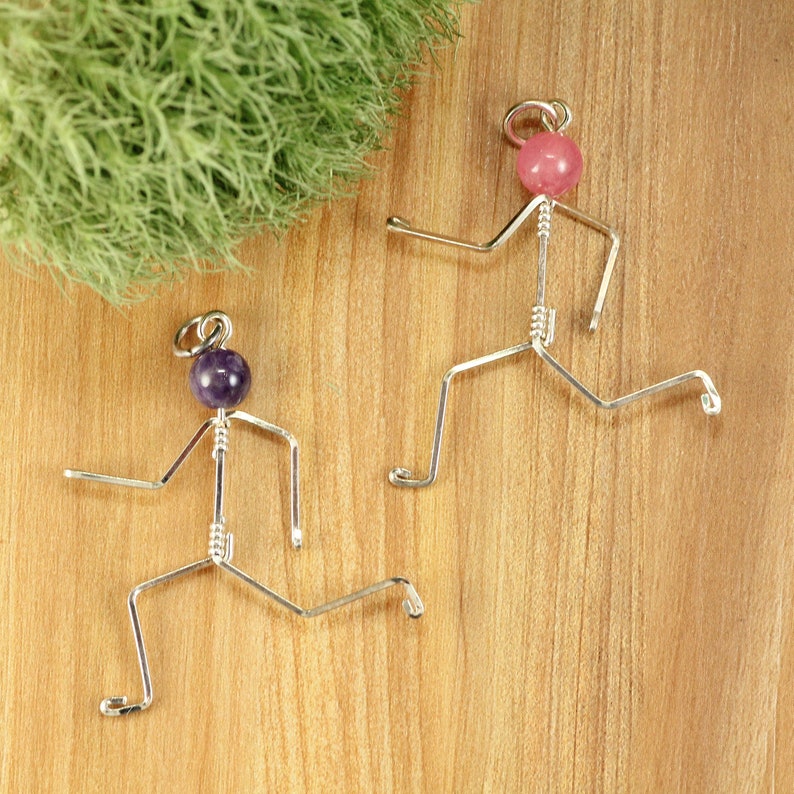 Runner Girl Silver Necklace Marathon Pendant Running Etsy