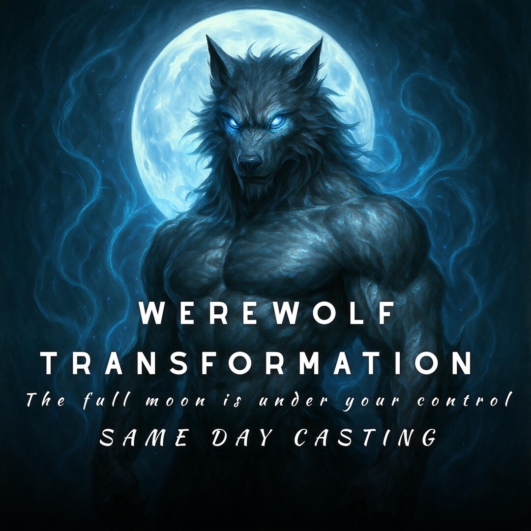 Werewolf Transformation Ritual • Full Moon Primal Awakening (digital ...