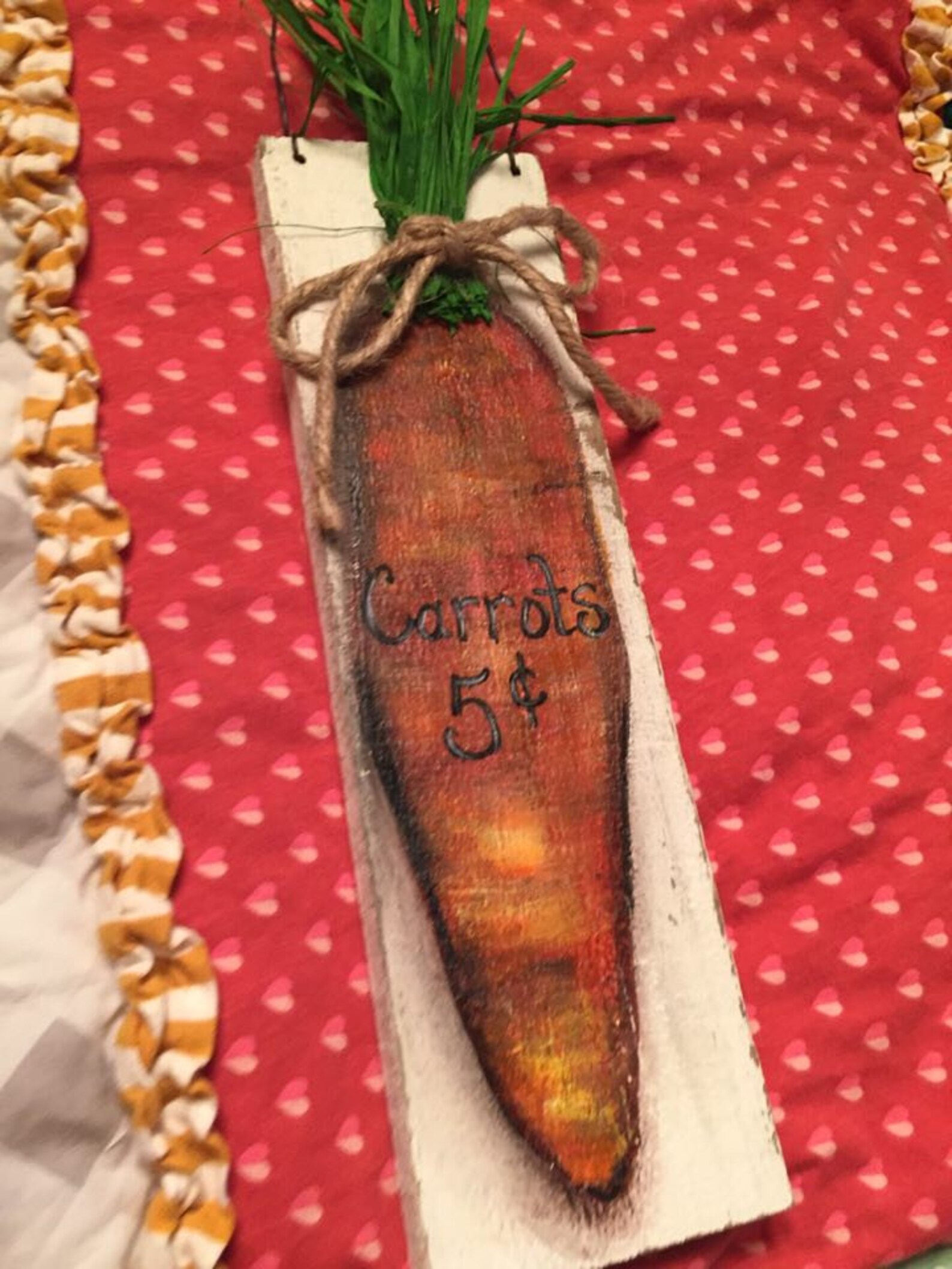 Carrot sign painting carrot decor Easter decor Spring Etsy