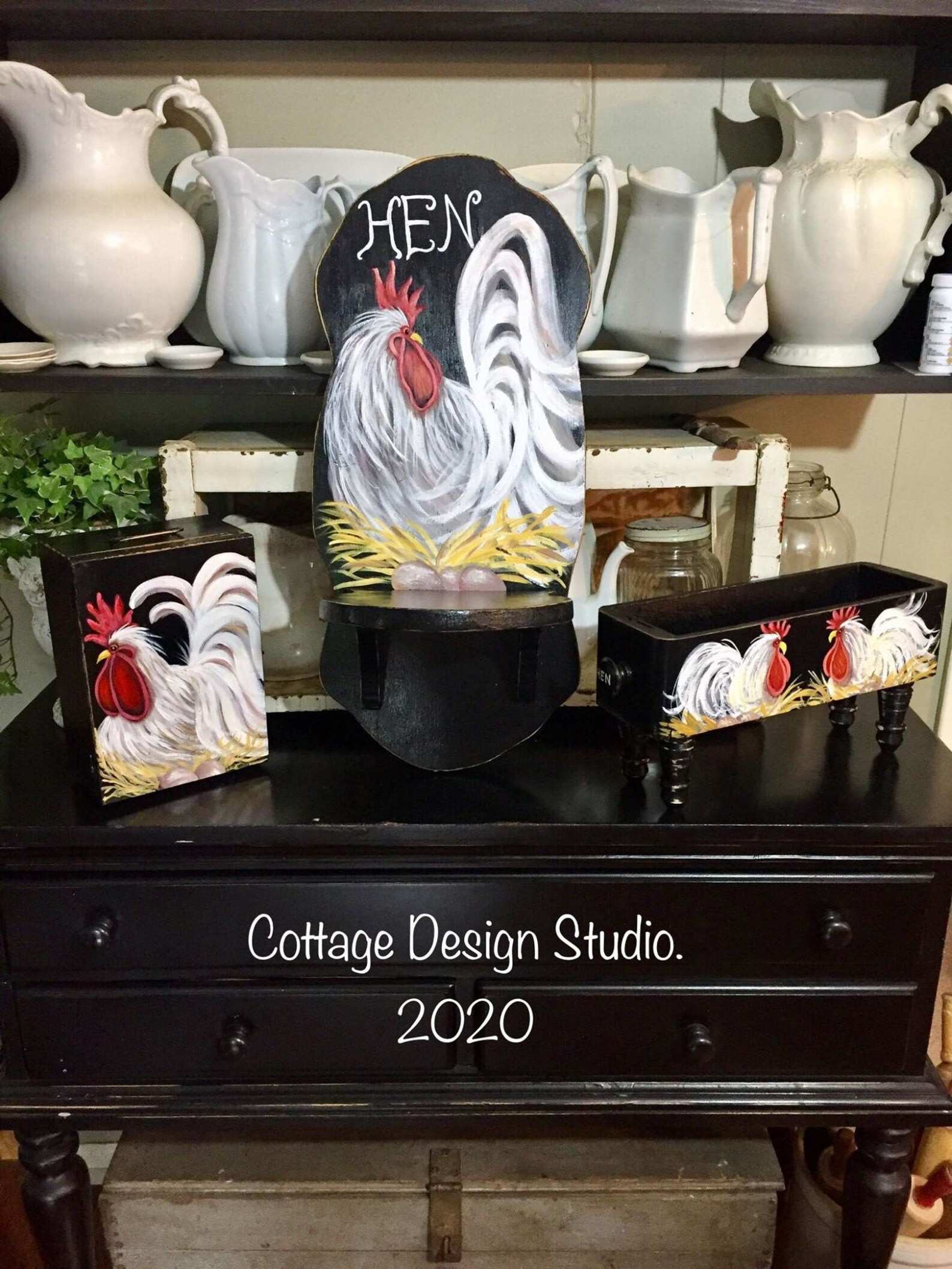 Rooster Decor Rooster Shelf Rooster Kitchen Decor Shelf | Etsy