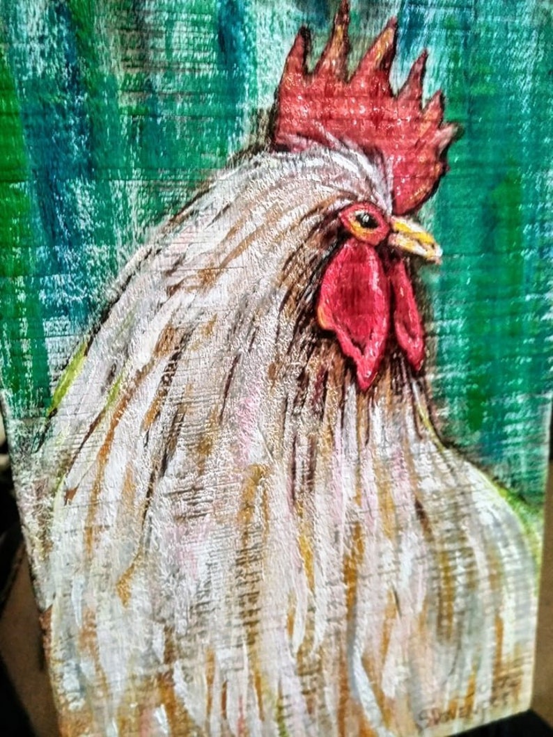 Décor De Cuisine Coq Coq Peinture Cuisine Coq Poulet Coop Etsy