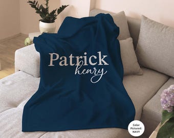 Boy Personalized Name Blanket for Kids/Boys/Baby - 3 Sizes, Custom Name Nursery Blanket, Fleece Sherpa, Newborn Keepsake Lovey Blanket