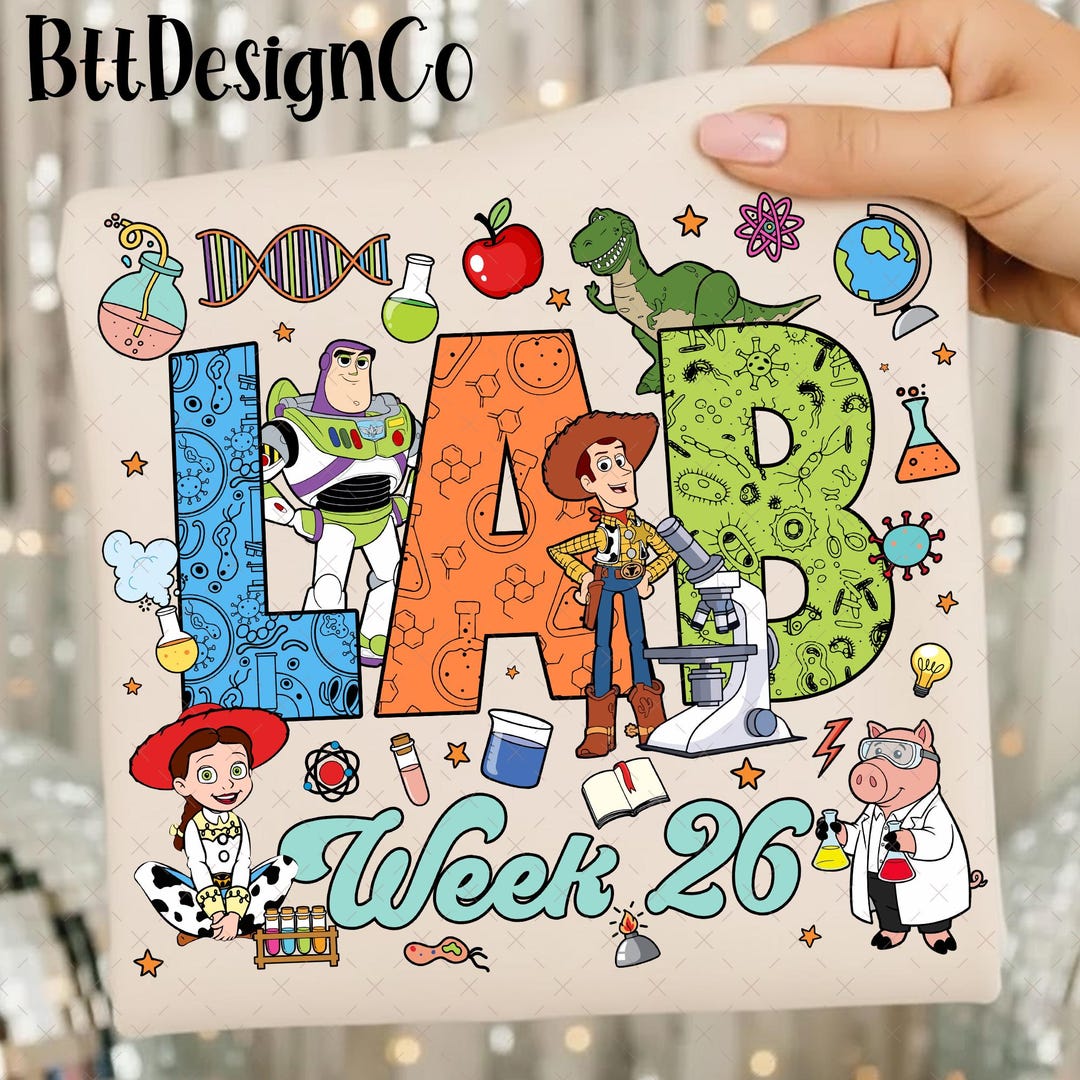 Lab Week 2026 Toy Story Png, Lab Story PNG, Cute Science Kids PNG ...