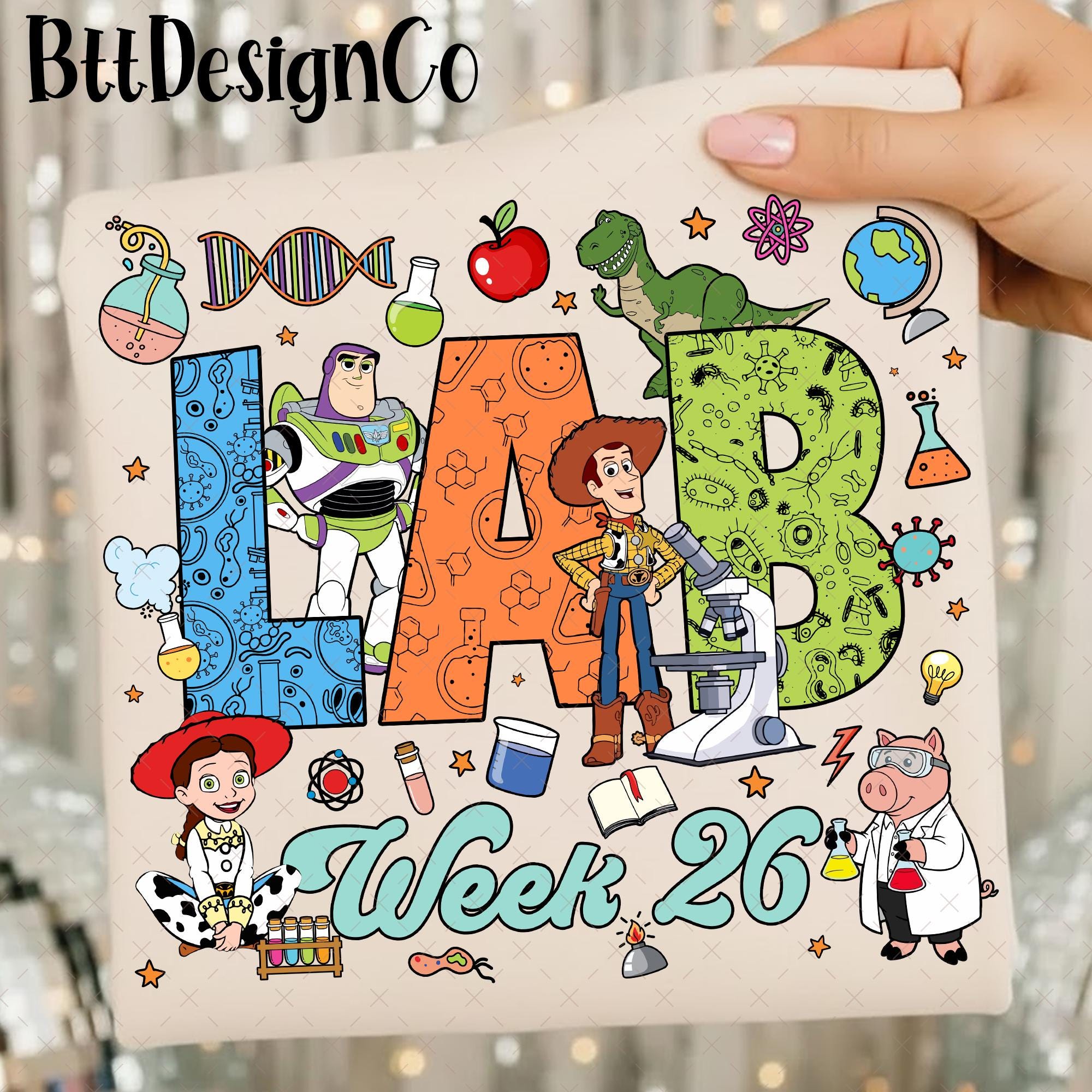 Lab Week 2026 Toy Story Png, Lab Story PNG, Cute Science Kids PNG ...