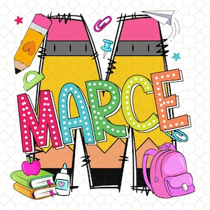 Custom Name Back To School Png, Custom Teacher Name PNG, Teacher Png, Back To School Png, First Day School Png, Personalized Teacher Png