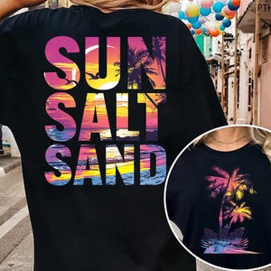 Retro Summer Sun Salt Sand Png, Sun Salt Sand Png, Retro Summer Png, Tropical Beach Png, Summer Vibes Png,Beach Vibes Png,Sublimation Design