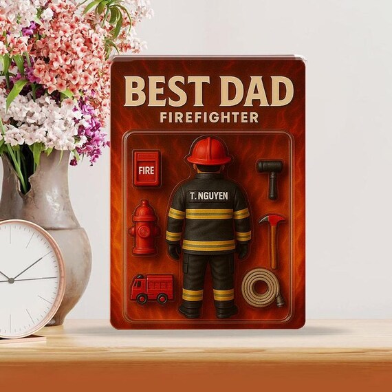 personalized gifts gifts for firefighter dad