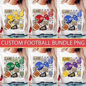 Fußballspieltag Fußball PNG Bundle, Spieltag Png, Adretter Fußball-Shirt Design, Fußball-Bundle, benutzerdefinierter Name der Fußballmannschaft