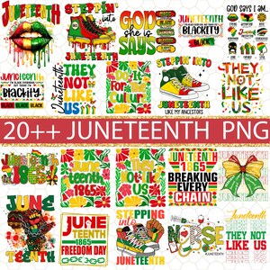 20+ Juneteenth Bundle Png, Juneteenth 1865 Png, Black History Png, Free-ish Png, They Not Like Us Png, Black Freedom, Juneteenth Celebrate