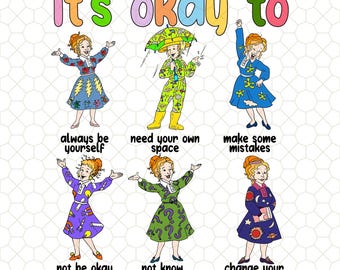 Frizzle Its Okay To Teacher Motivational Png, Take Chances Make Mistakes Get Messy, The Magic School Bus Png,Back To School Png, Its Okay To