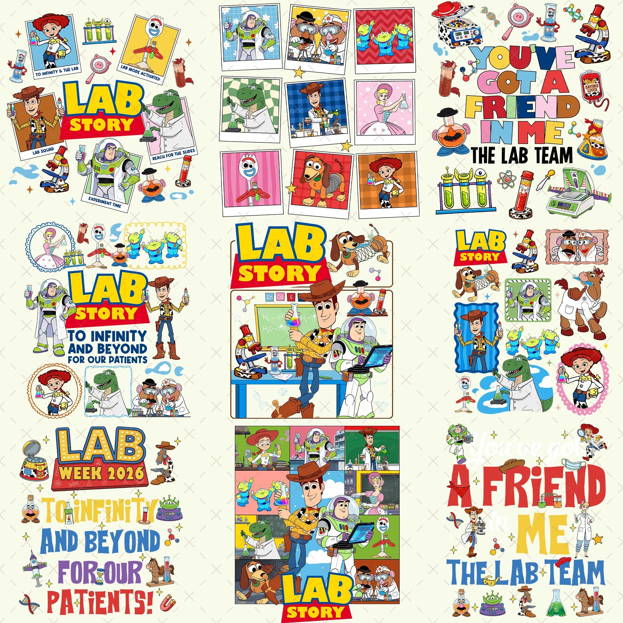 Lab Story Bundle PNG, Lab Week 2026 Group Shirt, Medical Lab Tech ...