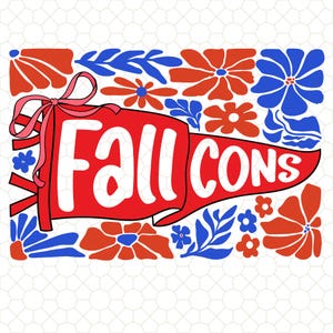 Boho Floral Custom Football Season Fall Football Png, Colorful Game Day Png, Floral Pennant Flag Png, Preppy School, Checkered Star Football