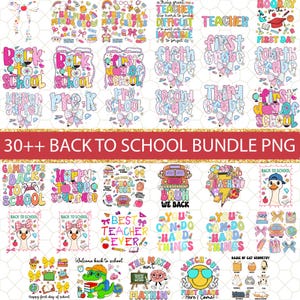 30++ Teacher Bundle PNG, Back to School Png, Preppy Teacher Sublimation design, Teacher Png Bundle, Kids Png Bundle, Teacher Appreciation