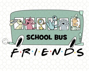 Elephant and Piggie School Bus Png, Elephant And Piggie Png, Friends Elephant Piggie Pigeon, Back To School, Teacher Png, Children Book