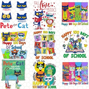 20++ Paquete The Pete Cat Groovy Cat Png, Paquete Cool Cat Png, Libro infantil png, Libro de la biblioteca del maestro de jardín de infantes Png, Escuela Png