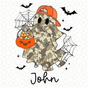 Custom Cute Spooky Boy Halloween Png, Personalized Boo Ghost Halloween Png, Boy Girl Halloween Png, Custom Kids Name Png,Halloween Ghost Png
