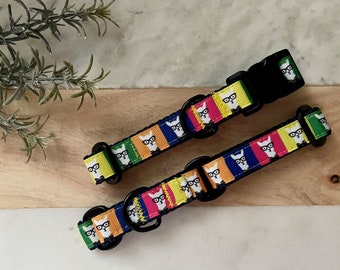 3/4" llama dog collar | medium dog collar