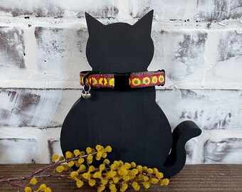 Sunflower cat collar