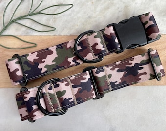 1.5" Camouflage Wide Dog Collar | Big Dog Collar