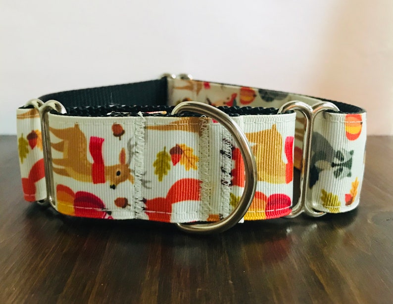 Fall Friends Wide Dog Collar Wide Martingale Collar 1.5 Wide Quick Release Collar Big Dog Collar