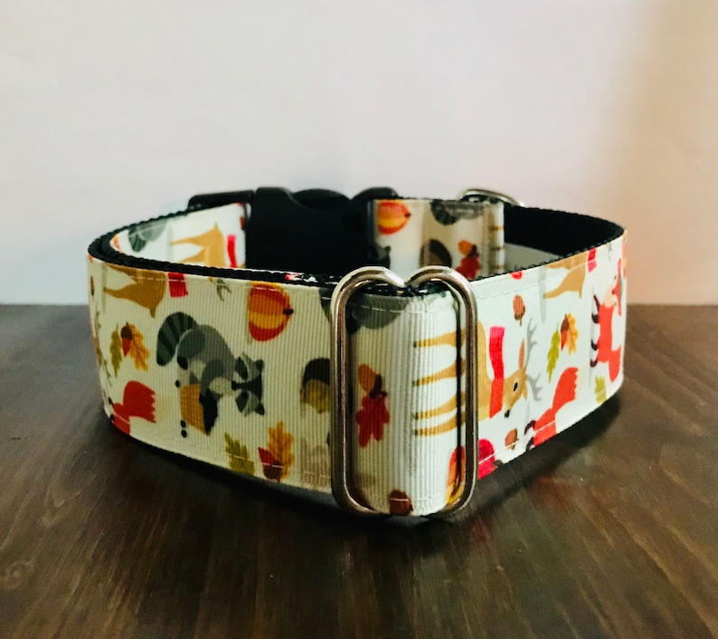 Fall Friends Wide Dog Collar Wide Martingale Collar 1.5 Wide Quick Release Collar Big Dog Collar