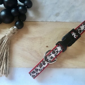 1/2&quot; Leopard Small Dog Collar | Puppy Collar | Small Dog Leash