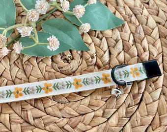 Spring Garden Cat Collar, Breakaway Collar, Adjustable and Washable